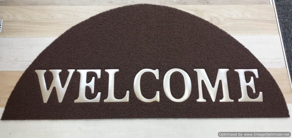 Brown Semi Circle Mat